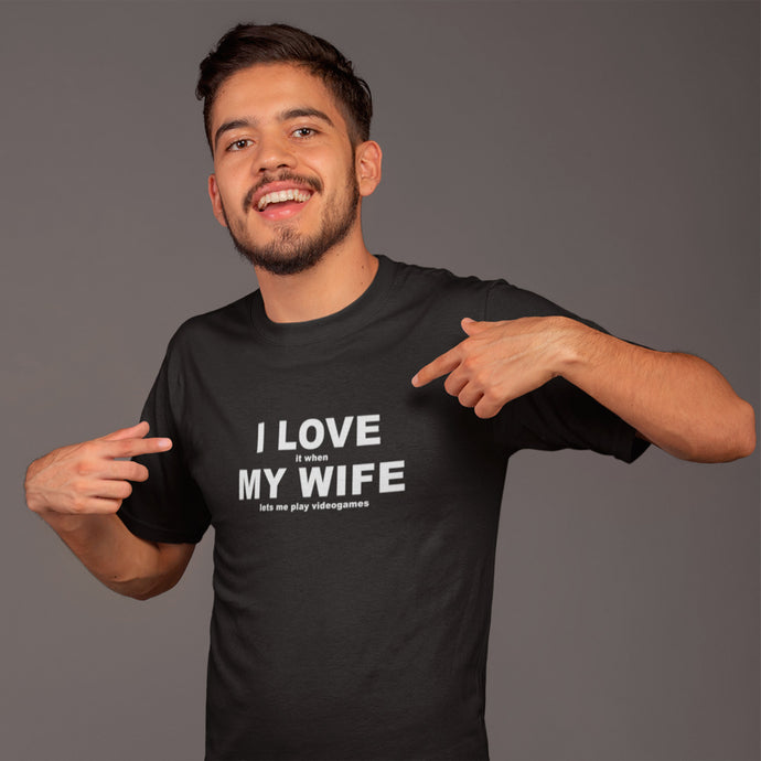 Gamer-Guy-Wearing-I-love-it-when-my-wife-lets-me-play-video-games-t-shirt-from-forzatees