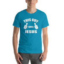This Guy Loves Jesus - Religious Short-Sleeve Men's T-Shirt from forzatees.com