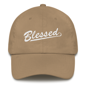 Blessed - Christian Faith Embroidered Dad Hat - Colour Khaki from forzatees.com