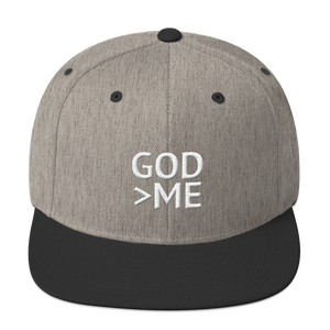 God Is Greater Than Me - Christian Faith 3D Embroidered Snapback Hat