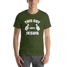 This Guy Loves Jesus - Religious Short-Sleeve Men's T-Shirt