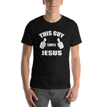 This Guy Loves Jesus - Religious Short-Sleeve Men's T-Shirt