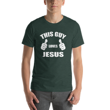 This Guy Loves Jesus - Religious Short-Sleeve Men's T-Shirt