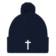 Holy Cross - Christian Faith Embroidered Pom Pom Knit Cap