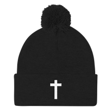 Holy Cross - Christian Faith Embroidered Pom Pom Knit Cap