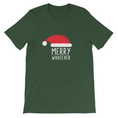 Merry Whatever - Ironic Christmas Unisex Green T-Shirt Inspired by The Grinch