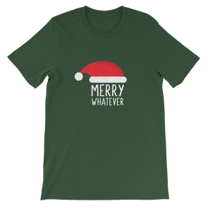 Merry Whatever - Ironic Christmas Unisex Green T-Shirt Inspired by The Grinch