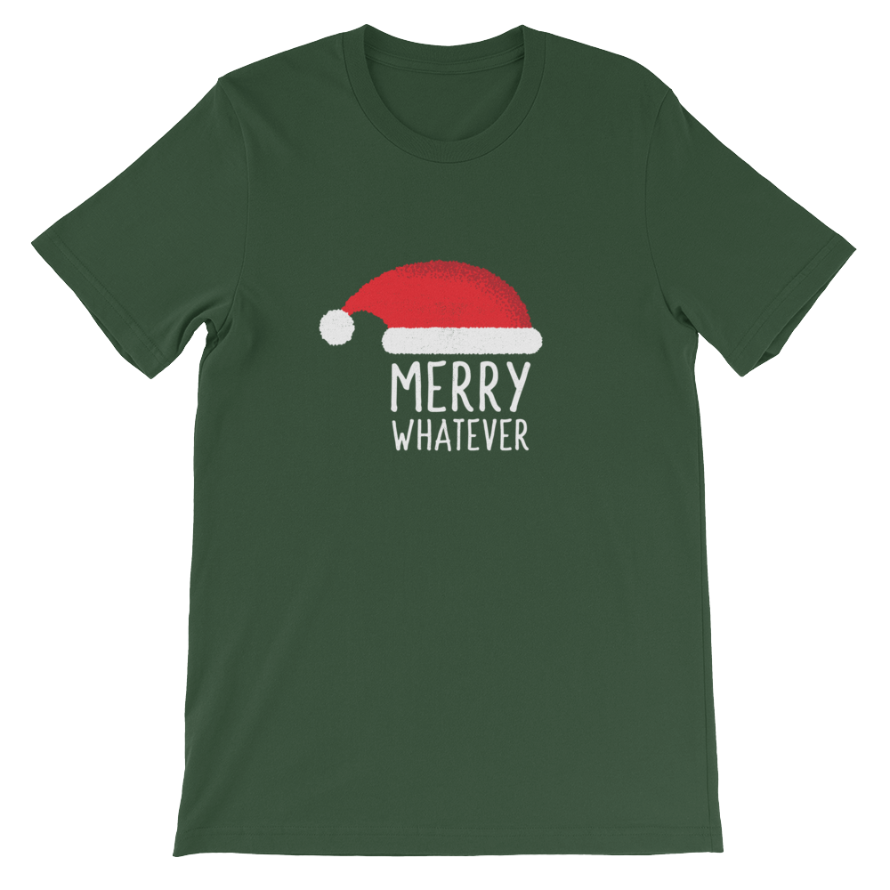 Merry Whatever - Ironic Christmas Unisex Green T-Shirt Inspired by The Grinch