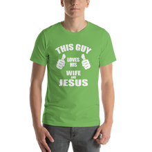 This Guy Loves His Wife and Jesus - Religious Short-Sleeve Men's T-Shirt from forzatees.com
