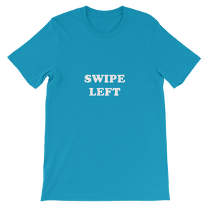 Swipe Left - Unisex Social Media T-Shirt from Forza Tees in Aqua
