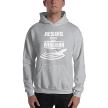 Jesus is my Wingman - Religious Men's Hooded Sweatshirt from forzatees.com