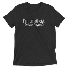 I’m an Atheist - Debate Anyone? - Premium Short-Sleeve Unisex T-shirt in Black