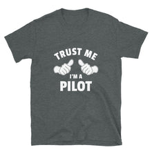 Trust Me, I'm A Pilot - Giant Thumbs T-Shirt for Pilots - Grey