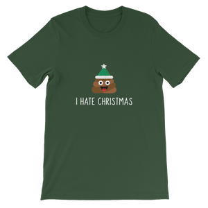 I Hate Christmas - Poo Emoji Unisex T-Shirt - Green from Forza Tees
