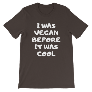 Vegan shirt in Brown - I Was Vegan Before It Was Cool