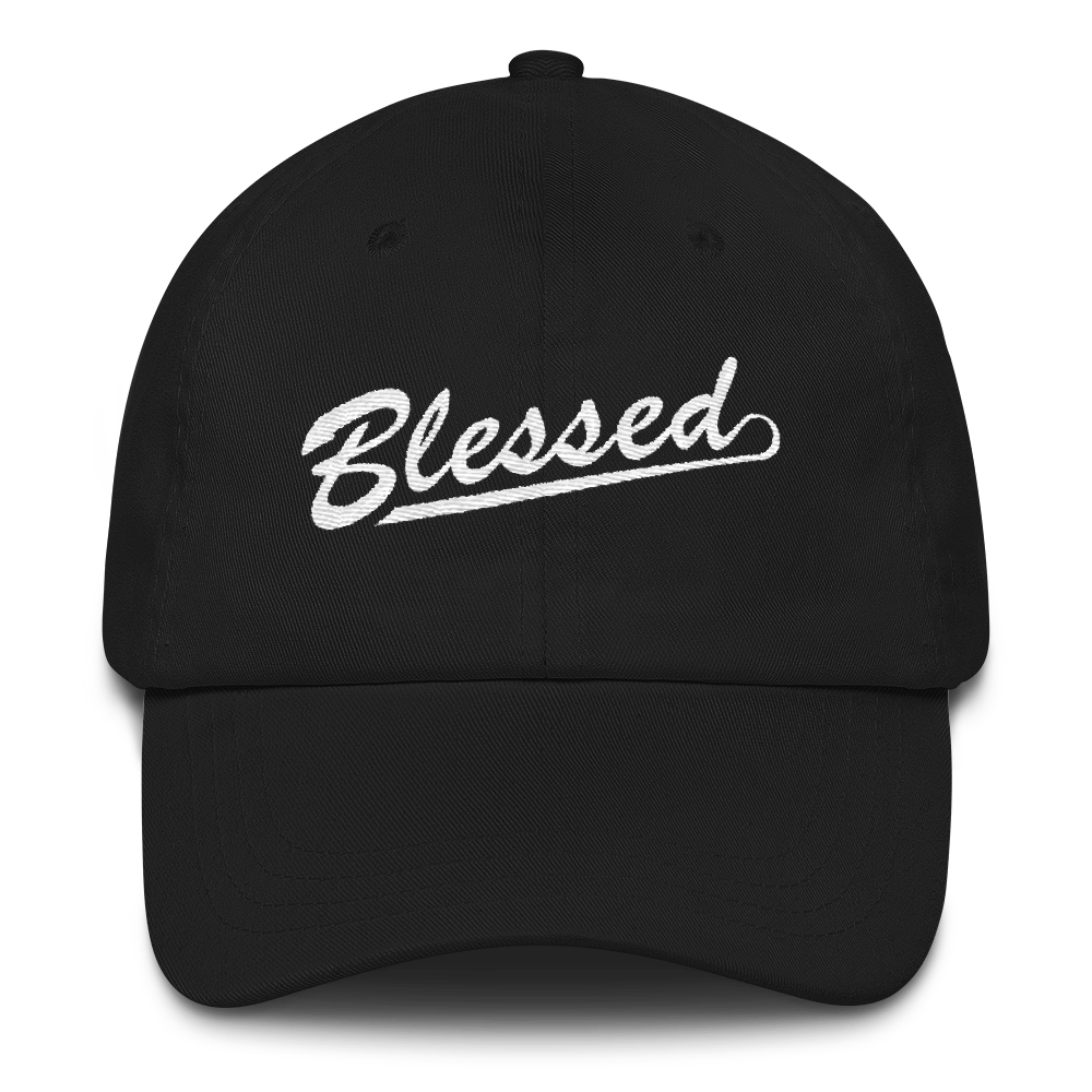 Blessed - Christian Faith Embroidered Dad Hat - Colour Black from forzatees.com