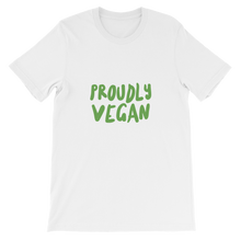 Proudly Vegan White Unisex T-Shirt from Forza Tees