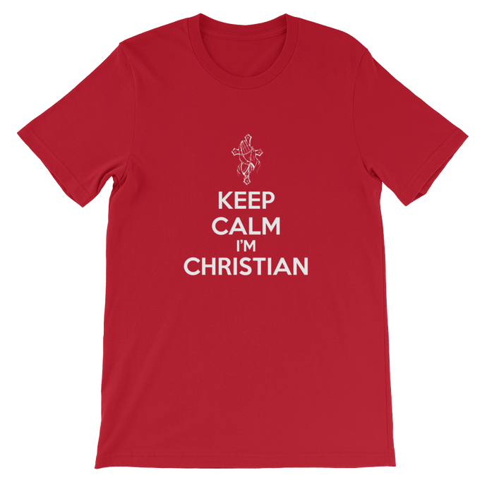 Keep Calm I'm Christian - Religious Unisex T-Shirt from forzatees.com