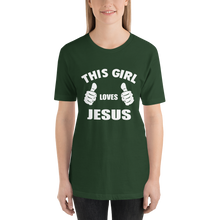 This Girl Loves Jesus - Religious Short-Sleeve Ladies T-Shirt