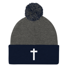 Holy Cross - Christian Faith Embroidered Pom Pom Knit Cap