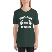 This Girl Loves Jesus - Religious Short-Sleeve Ladies T-Shirt