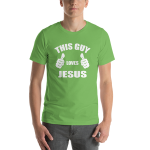 This Guy Loves Jesus - Religious Short-Sleeve Men's T-Shirt