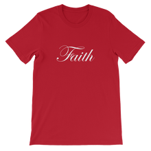 Christian Faith - Religious Slogan Unisex T-Shirt in Red from Christian Clothing Collection at Forza Tees