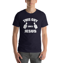 This Guy Loves Jesus - Religious Short-Sleeve Men's T-Shirt