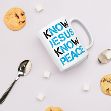Know Jesus Know Peace - Christian Faith Large Coffee Mug from forzatees.com