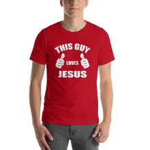 This Guy Loves Jesus - Religious Short-Sleeve Men's T-Shirt