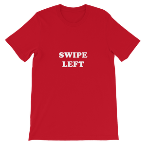 Swipe Left - Unisex Social Media T-Shirt from Forza Tees in Red