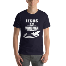 Jesus is my Wingman - Religious Christian Clothing Short-Sleeve Men's T-Shirt Navy Blue - Original design from forzatees.com