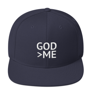 Hats for Christians - God Is Greater Than Me - Faith 3D Embroidered Snapback Hat