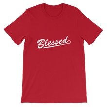 Blessed - Red Christian Faith Religious Unisex T-Shirt for those who are thankful to God