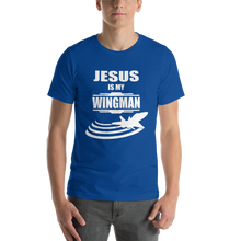 Jesus is my Wingman - Religious Christian Clothing Blue Short-Sleeve Men's T-Shirt - Original design from forzatees.com