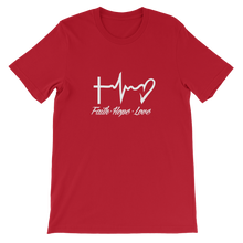 Faith - Hope - Love - Religious Christian Unisex T-Shirt in Red from forzatees.com