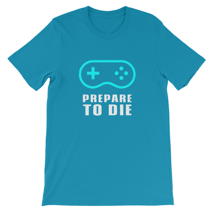 Prepare to Die Retro Snes Controller - Gaming Unisex T-Shirt in Aqua from ForzaTees