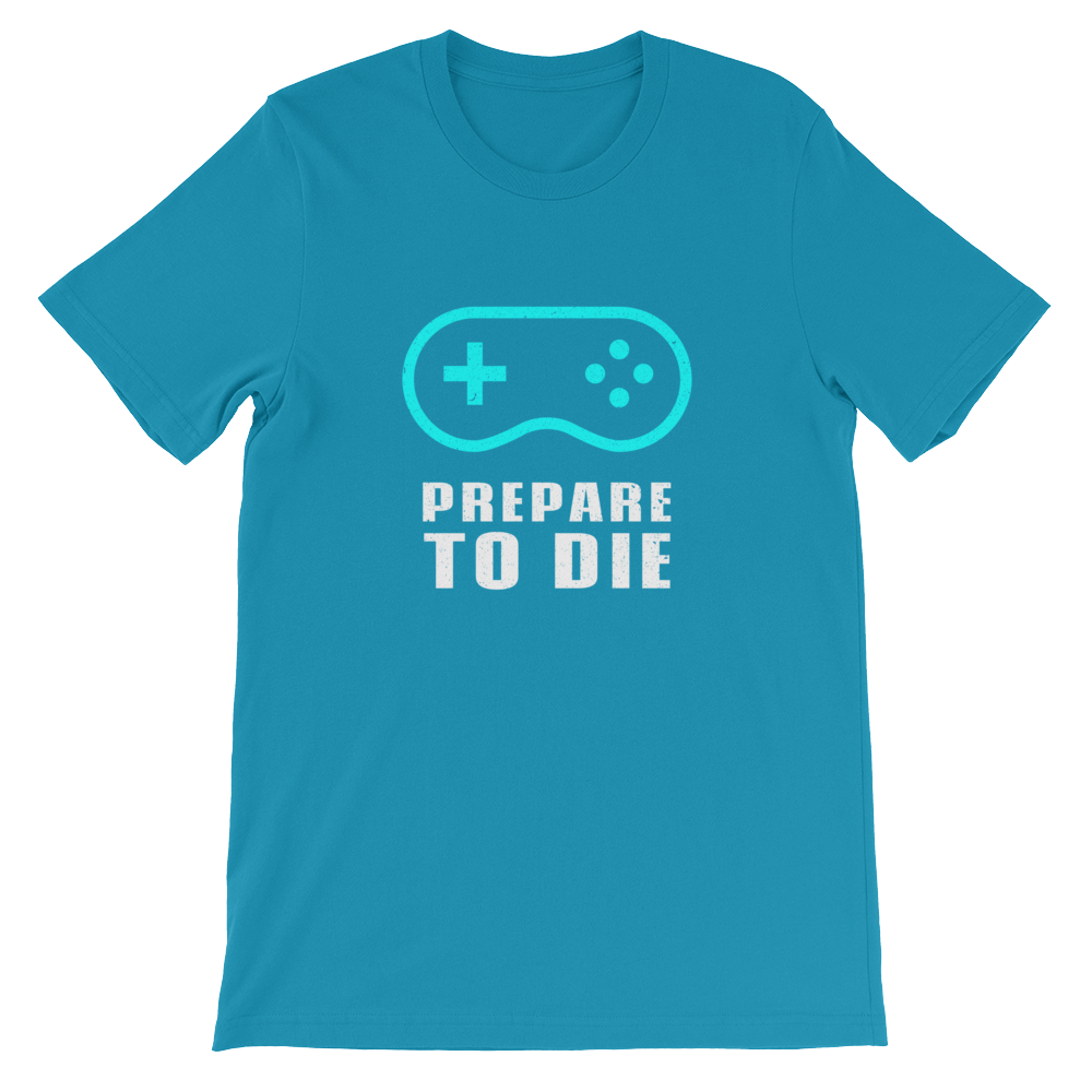 Prepare to Die Retro Snes Controller - Gaming Unisex T-Shirt in Aqua from ForzaTees