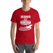 Jesus is my Wingman - Religious Christian Clothing Red Short-Sleeve Men's T-Shirt - Original design from forzatees.com