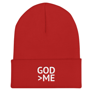 Christian Clothing - God Is Greater Than Me Embroidered Winter Hat