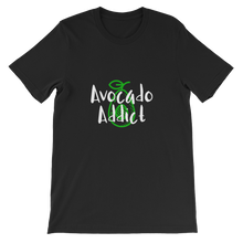 Avocado Addict - Black Unisex Vegan Style T-Shirt