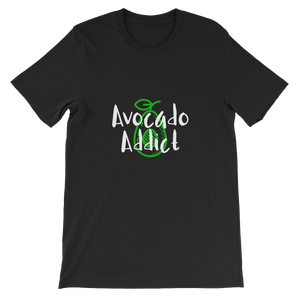Avocado Addict - Black Unisex Vegan Style T-Shirt