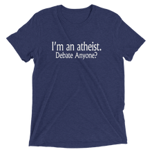 I’m an Atheist - Debate Anyone? - Premium Short-Sleeve Unisex T-shirt in Navy