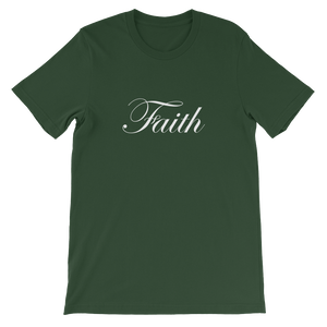 Christian Faith - Religious Slogan Unisex T-Shirt in Green from Christian Clothing Collection at Forza Tees