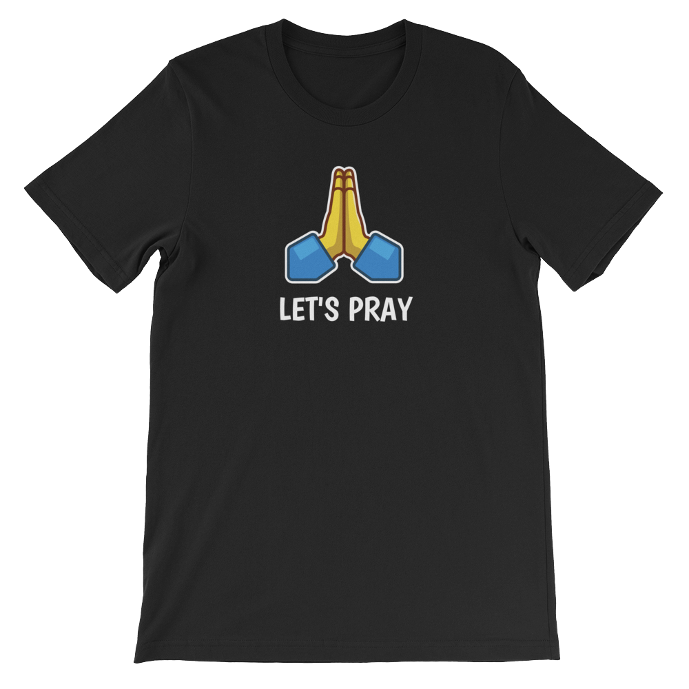 Emoji Let's Pray - Religious Unisex T-Shirt