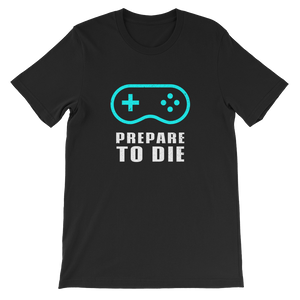 Prepare to Die Retro Snes Controller - Gaming Unisex T-Shirt in Black from ForzaTees