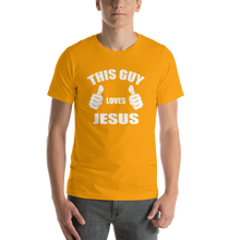 This Guy Loves Jesus - Religious Short-Sleeve Men's T-Shirt
