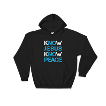 Know Jesus Know Peace - Christian Faith Hooded Sweatshirt - Colour Black from forzatees.com