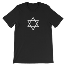 Star of David - Jewish Religious Short-Sleeve Unisex T-Shirt in Black from forzatees.com