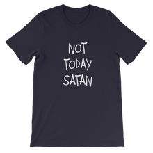 Not Today Satan Religious Christian Unisex T-Shirt in Navy from forzatees.com